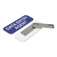 thumbnail image 2 of Data Entry Agent 1 x 3" Name Tag/Badge, Blue, (3 Pack), 2 of 2