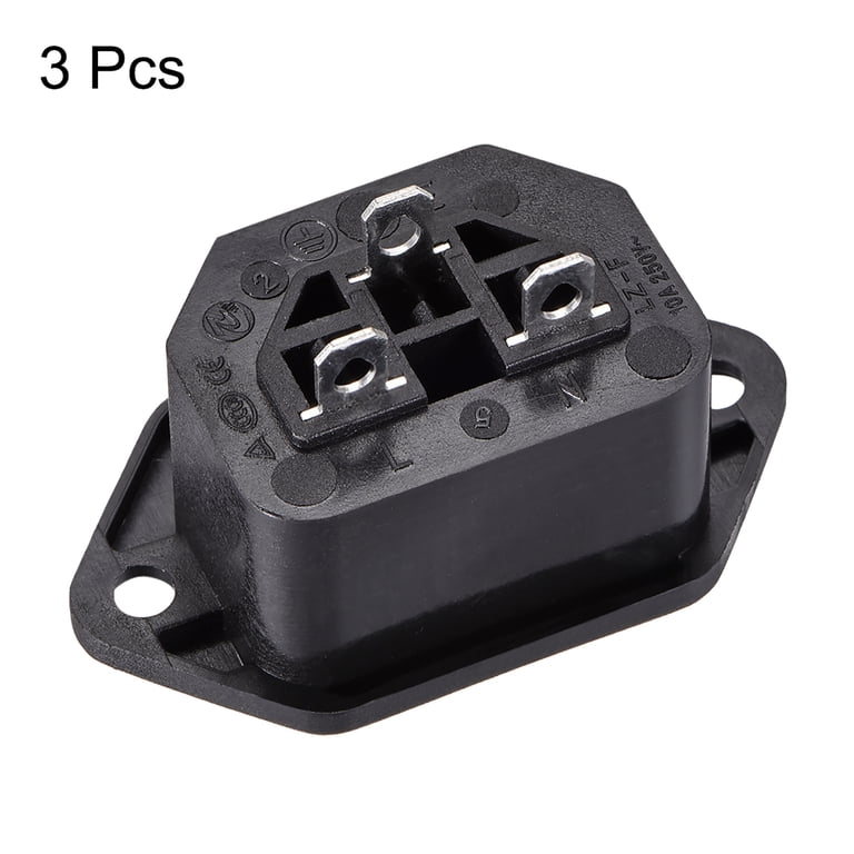 Power Cables Iec IEC C14 Power Connector 10-Pack IEC-320 C14 Male PCB ...