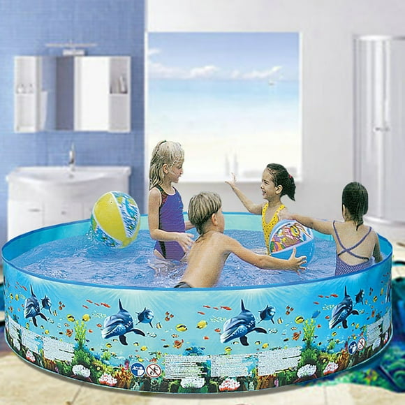 Cheers US Foldable Baby Dog Pet Bath Swimming Pool, Hard Plastic Kiddie Collapsible Dog Pet Pool Bathing Tub, Portable Pet Bath Tub Pool for Indoor & Outdoor Kids Pets Dogs Cats