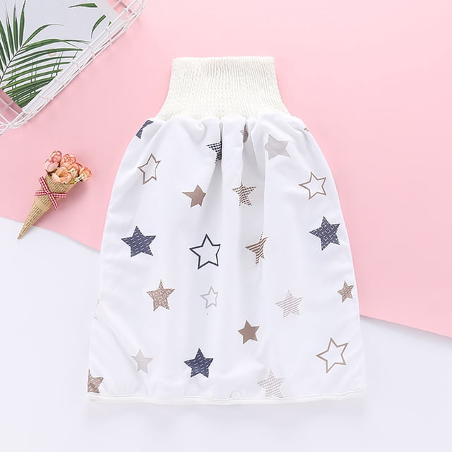 EGNMCR Robe Sans Manches à Col Rond Confortable Jupe-Couche pour Enfants Shorts 2 en 1 et Shorts Absorbants Robe Fille