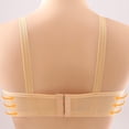 thumbnail image 3 of Women's Maternity Nursing Bra Wirefree Seamless Breastfeeding Bra with One Hand Clip Full Coverage Pregnancy Bralette Apricot L, 3 of 7