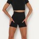 thumbnail image 3 of Gibobby Leggings cortos de yoga para mujer Mallas sin costuras para mujer, mallas para el trasero, pantalones cortos de Yoga para gimnasio(Negro,CH), 3 of 5