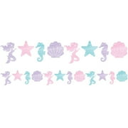 6 Count Bulk Pack Iridescent Mermaid Party Banners