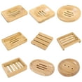 thumbnail image 2 of Travelwant 3Packs Soap Dish, Bamboo Soap Dish, Soap Holder for Shower, Soap Savers for Bar Soap, Soap Dishes for Bathroom, Soap Tray Self Draining, 2 of 7