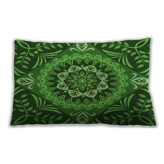 Ahgly Company Outdoor Rectangular Contemporary Lumbar Throw Pillow, 13 inch by 19 inch