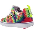 thumbnail image 3 of HEELYS Youth Kids Tracer Wheels Skate Sneaker Shoes Purple/Neon Yellow/Tie Dye, Numeric_3, 3 of 5