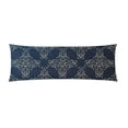 thumbnail image 1 of YUSDECOR Dark Blue Pattern Body Pillow Pillowcase Pillow Protector Cushion Cover 20x60 Inch, 1 of 1