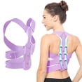 thumbnail image 2 of Corrector de postura de espalda Invisible para mujer, banda de soporte extendida, cinturón ajustable para corrección de postura Lumbar de columna vertebral, 2 of 4
