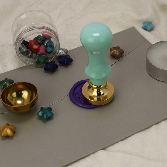 Cuadros Decorativos Sello de madera de cera con mango de sellado de Metal antiguo, manualidades artísticas para invitación de boda DIY Ndcxsfigh Nuevos Originales