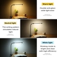 thumbnail image 4 of 8W LED Clip on Lamp, Desk Light with 3 Modes 2M Cable Dimmer 10 Levels Clamp Table Lights, 4 of 8