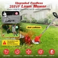 Cordless Grass Trimmer Electric Weed Eater Edger with Upgraded Wheels