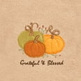 thumbnail image 2 of Linum Home Textiles Grateful & Blessed - Embroidered Luxury Turkish Cotton Hand Towel, Sand Beige, 2 of 2