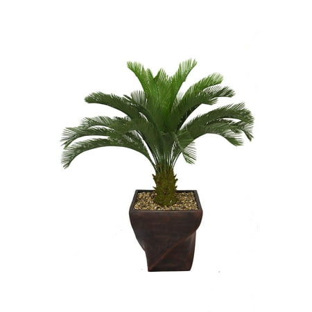 Laura Ashley Home Tall Cycas Palm Tree in Planter