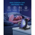 thumbnail image 3 of for Samsung Z Fold 6/5 Wireless Charger Station 3 in 1 Foldable Fast Charging Stand Dock for Galaxy Z Fold 4/, Z Flip 6/5/4/, S25/S24/S23/S22, Note20/10 Ultra, Watch 6/5/Pro/4/3, EarBuds, 3 of 6