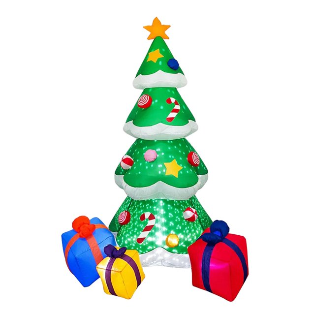 Vacaciones inflables,Árbol de Navidad inflable con luz LED,Decoraciones al aire libre inflables navideñas gigantes,Árbol de Navidad inflable navideño iluminado,Luz LED de Navidad mayimx Vacaciones inflables