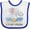 White and Royal, variant on Inktastic I Love My Cousin Cute Elephants with Moon and Stars Boys or Girls Baby Bib