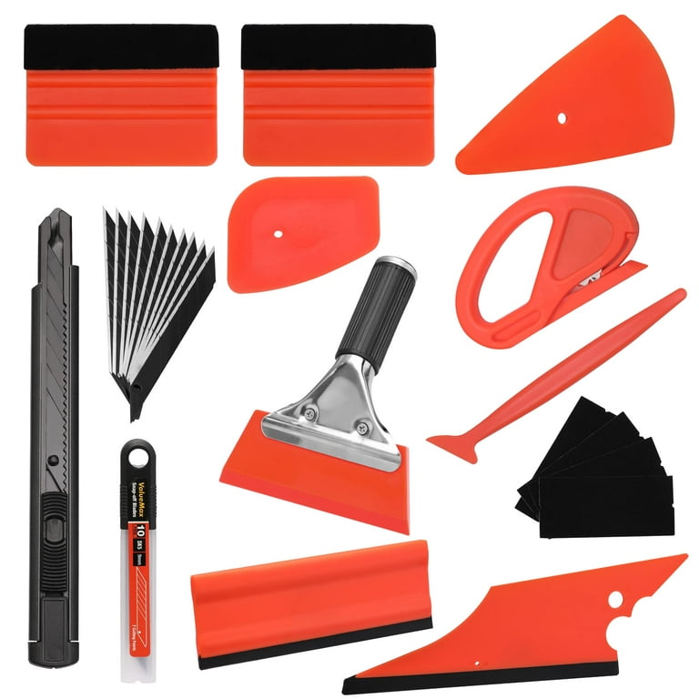 ValueMax Window Tint Tools 10PCS Wrap Kit Car Protective Film Installation  Set Including Rubber Vinyl Squeegee, Felt Squeegee, Safety Cutter Knife,  Utility Knife with Blades 