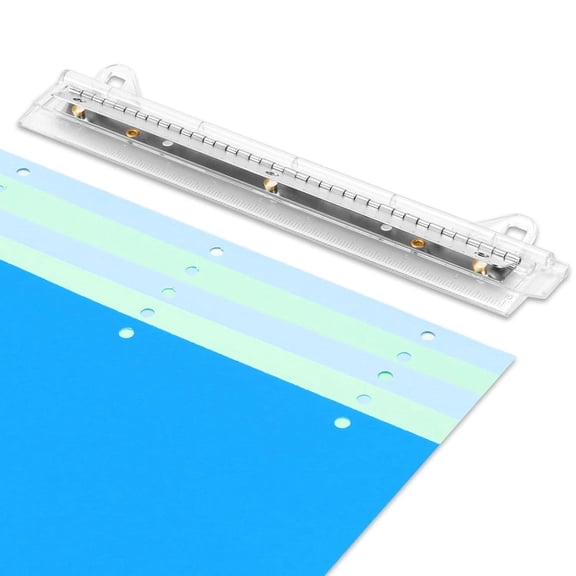 Portable 3 Hole Punch – 3 Hole Puncher for Binder – 10 Sheet Capacity – Punch