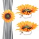 thumbnail image 1 of 2 piezas de sujetadores de cortina con forma de girasol, clips para sujetar cortinas, clip para sujetar cortinas, 1 of 7