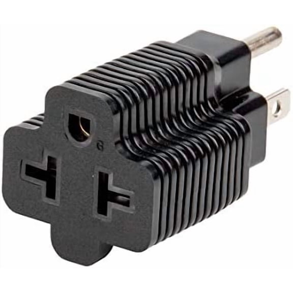 4-in-1 15 Amp to 20 Amp T Blade Adapter, Nema 5-15P to 5-20R, 5-15P to 6-15R, 6-20R Plug Outlet, AC Power Adapter Converter, 15A 125V to 20A 250V