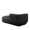 thumbnail image 3 of Miniyam Boucle Chaise Lounge Chair, One Arm Upholstered Chaise Sofa with Single-Sided Back and Legs for Living Room, Black, 3 of 6