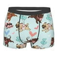 thumbnail image 4 of Goofa Cute Pug Dogs Printed Men's Boxer Briefs Underwear, Moisture-Wicking Underwear, Trunk,Soft and Breathable Cotton Underwear-Medium, 4 of 9