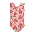 thumbnail image 2 of FOR U DESIGNS Watermelon One Piece Swimsuit for Girls 13-14 Years Old Pink Sleeveless Swimwear Leotards for Dancing Swimming Quick Dry Bathing Suit, 2 of 8