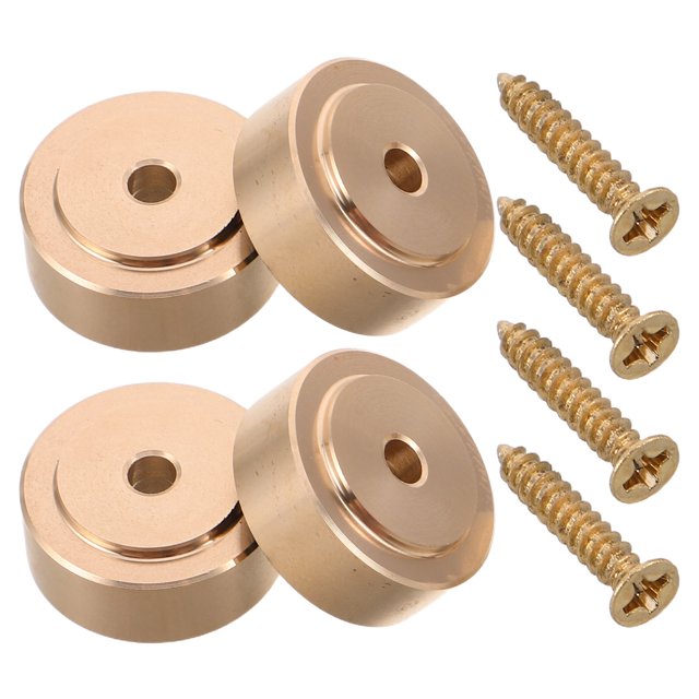 unbranded 4Ud Pies De Metal Para Tabla De Cortar Madera Y Bambú Estable Latón