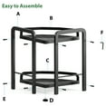 thumbnail image 3 of Luckytree  2-Tier Steel Spice Rack Organizer, Multifunctional Storage Rack, Kitchen Cabinet, Pantry and Countertop Spice Storage Shelf for Seasonings, 3 of 13