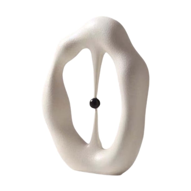Estatua de círculo abstracto, adorno de mesa, arte Simple, artesanía, novedad, escultura artística, estatuilla de resina para decoración de soporte de 176 cm x 4 cm x 23 cm