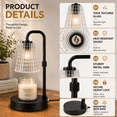 thumbnail image 4 of Mitzzllc Candle Warmer Lamp with Timer,Dimmer and Adjustable Height for Large Jar Candles,Includes 2 GU10 Bulbs, 4 of 10