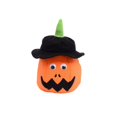 thumbnail image 3 of Light Up Halloween Pumpkin Bucket Plush 7X8 Inch, Halloween for Student Halloween Party Goodie Bag, Decorative Basket with Handle Pumpkin Light, 3 of 7
