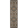 thumbnail image 2 of SAFAVIEH Veranda Durga Geometric Indoor/Outdoor Runner Rug, 2'3" x 10', Chocolate/Aqua, 2 of 7