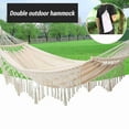 thumbnail image 3 of Double Double Macrame Hammock Two Person Swing Bed  for Beach Yard Bedroom Patio, 3 of 7