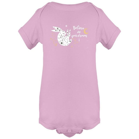 Believe In Your Dreams Rabbit Bodysuit Infant -Image by Shutterstock, 6 Months