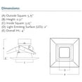 thumbnail image 2 of 5" LED Square Recessed trim, 2 of 2
