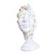 thumbnail image 5 of Figura de rostro humano, estatua, decoración del hogar, adorno creativo de mesa abstracto Blanco, 5 of 9