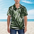 thumbnail image 4 of Bixox Men's Hawaiian Shirts Men's Tropical Palm Leaves1 Print Short-Sleeve Shirt-X-Large, 4 of 8