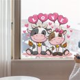 thumbnail image 5 of SLYNSHome Valentine's Day Window Clings Stickers Decorations Couple Cow Valentine's Window Decals - 11.8 inch - Double Side - for Home Hotel Wedding Propose Ornament, 5 of 7