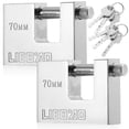 thumbnail image 3 of 2 candados resistentes para contenedores de envío, cerraduras de seguridad con llaves, 3 of 7