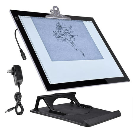 Yescom A3/A4 LED Drawing Board Artcraft Tracing Light Box with Stand Active Area Stencil Tattoo Table Display (Best Artist Drawing Board)