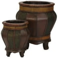 thumbnail image 1 of Decorative Wood Panel Planters (Set of 2), 1 of 3