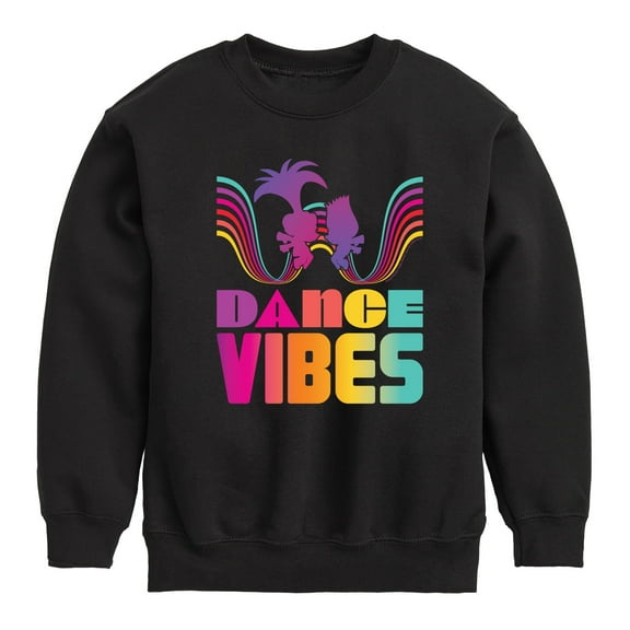 Trolls - Dance Vibes Poppy Branch - Toddler & Youth Crewneck Fleece Sweatshirt