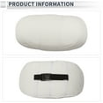 thumbnail image 4 of Almohada para Cabeza de Automóvil Ergonomica y Cómoda Soporte para el Cuello Cuero Espuma de Memoria Ancho Ajustable Blanco 1 Pcs para Conducir Viajar, 4 of 7