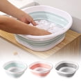 thumbnail image 2 of Portable Foldable Foot Bath Basin - Multi-functional, Eco-friendly, Durable - S/M/L Sizes, Gray/Pink/Blue - Perfect for Outdoor & Home Use, 2 of 8