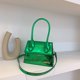 thumbnail image 2 of Bolso de mujer nueva 2023 versión coreana textura de tendencia bolso de mensajero pequeño fresco superficie brillante moda ins estilo bandolera mujer verde uno, 2 of 2