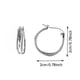 thumbnail image 3 of Fiudx Pendientes Exagerados, Joyas con Gemas Brillantes y Cierre de Clip, Elegantes Accesorios de Aleación para Las Orejas, Perfectos para Bodas, Aniversarios y Cumpleaños, Un Look Elegante para El D, 3 of 6