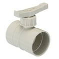 thumbnail image 1 of Unique Bargains 2' HVAC Duct Manual Volume Damper, PP Adjustment Flame Retardant Airflow Backdraft Damper Control Beige, 1 of 5