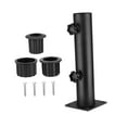 thumbnail image 3 of DOLITY 1 x Base de Parasol Support Tube Remplacement Parasol Acier pour Docks Balcon Extérieur Quatre Trous Fixé, 3 of 9