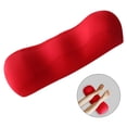 thumbnail image 5 of Bolster Pillow for Legs, Knees, Lower Back Memory Foam Half Moon Pillow Semi Roll Pillow Great Knee Pillow, Leg Rest Pillow, Pillow - Red, 5 of 8